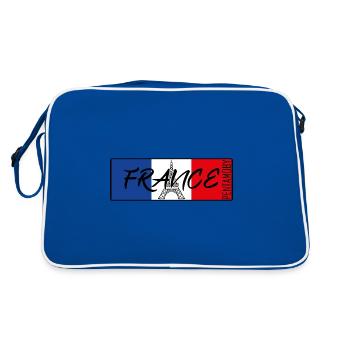 FRANCE FRANCE TOUR EIFFEL DRAPEAU RUBAN BADGE - Sac Retro - bleu/blanc - Dos