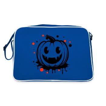 Grimace Halloween Citrouille effrayante - Sac Retro - bleu/blanc - Dos
