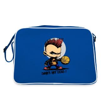DUNK'S NOT DEAD ! (basketball, punk) - Sac Retro - bleu/blanc - Dos
