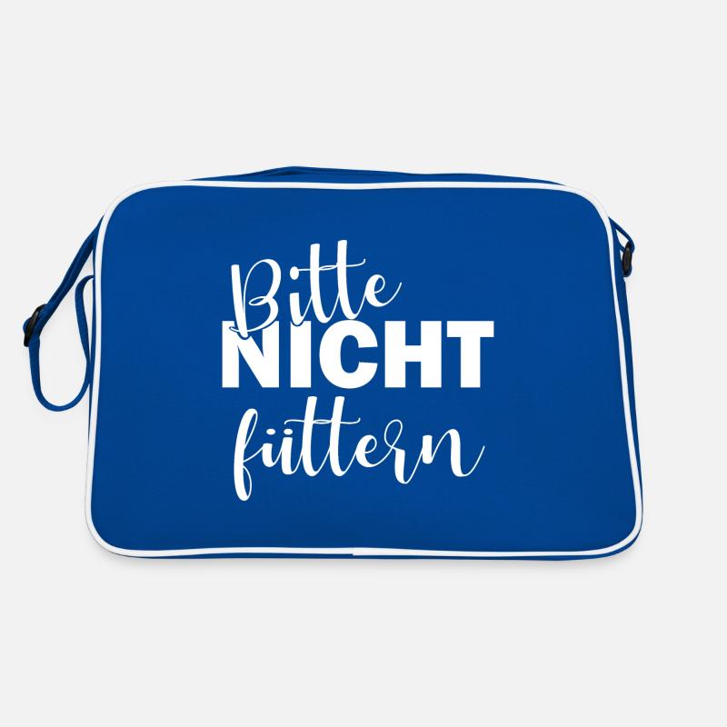 Bitte nicht füttern Retro Tasche