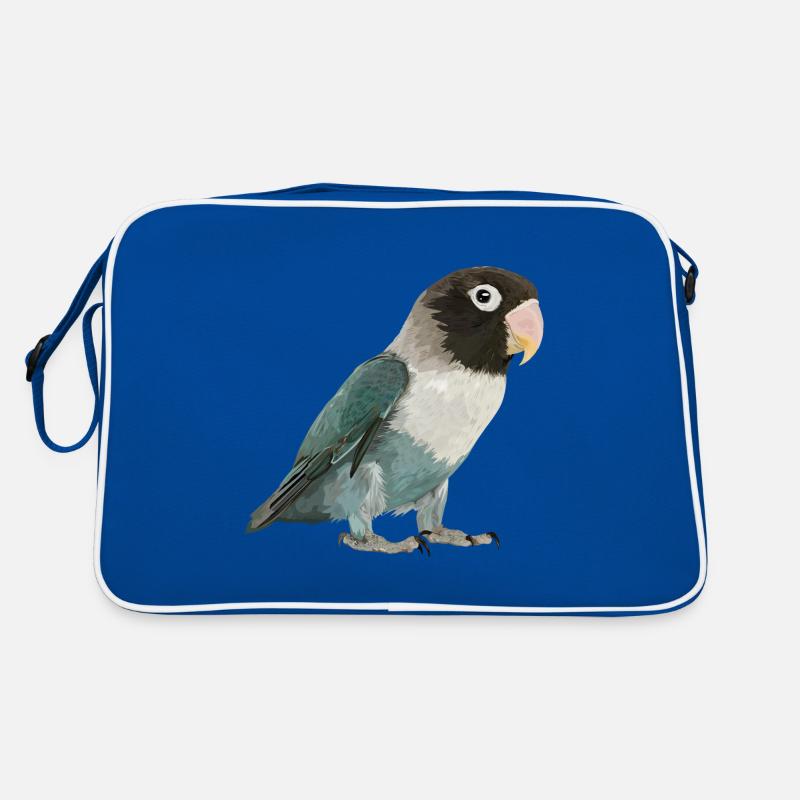 untrennbare Mitesser - Retro Tasche - Blau/Weiß