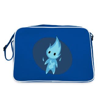 Will O The Wisp cutie - Retro Bag - blue/white - Back
