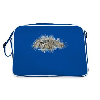 Fourmilier - Sac Retro - bleu/blanc - Dos