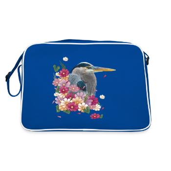 Héron - Sac Retro - bleu/blanc - Dos