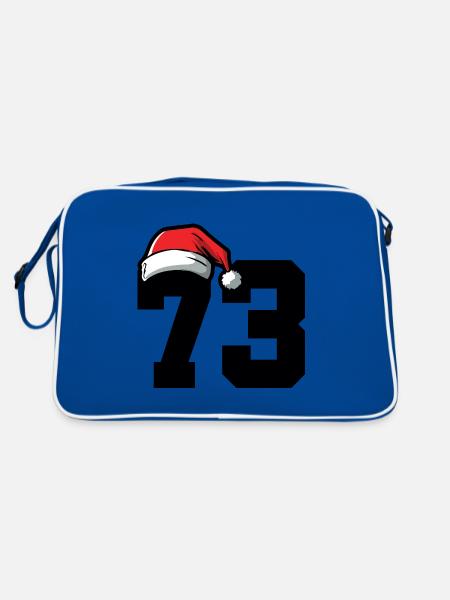 73 Numéro Noël - Sac Retro - bleu/blanc - Dos