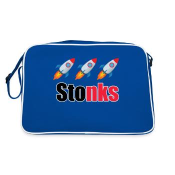 Pierres - Sac Retro - bleu/blanc - Dos
