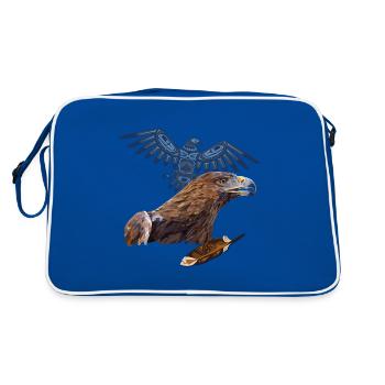 golden eagle - Retro Bag - blue/white - Back