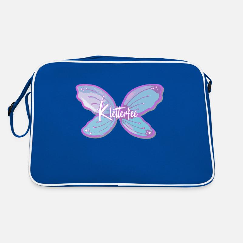 Kletterfee Klettern Bouldern - Retro Tasche - Blau/Weiß