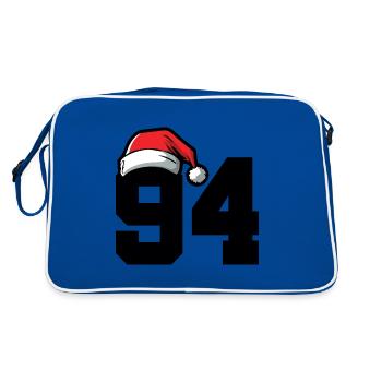 94 Numéro Noël - Sac Retro - bleu/blanc - Dos