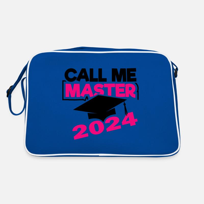 Master 2024 Masterabschluss Sponsion Absolvent Retro Tasche