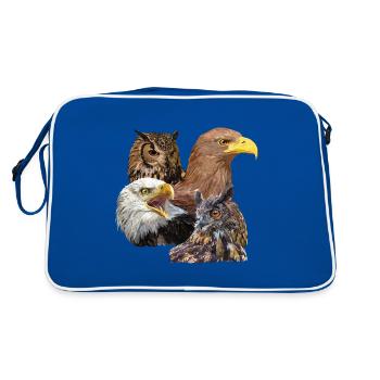 Rapaces - Sac Retro - bleu/blanc - Dos