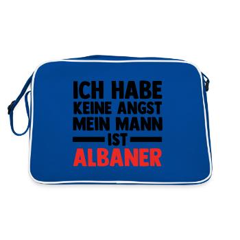Albanais Albanais Albanie - Sac Retro - bleu/blanc - Dos
