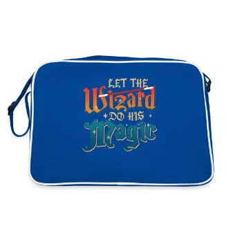 Wizard Let the Wizard Do His Magic - Retro Bag - blue/white - Back