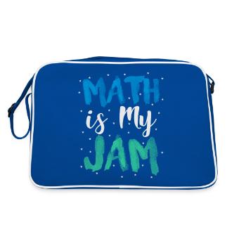 Mathlete Gift Math est mon cadeau de professeur de mathématiques Jam - Sac Retro - bleu/blanc - Dos