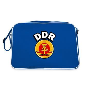 DDR FDJ Farben - Retro Tasche - Blau/Weiß - Hinten