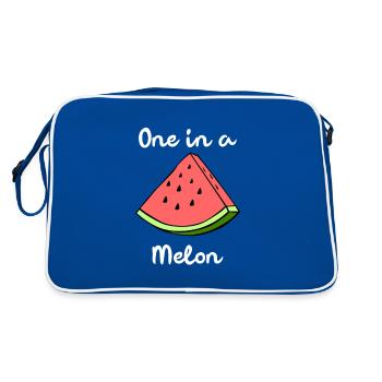 One in a Melon Million Watermelon Gift - Retro Bag - blue/white - Back