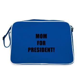 MOM FOR PRESIDENT - Retro Bag - blue/white - Back