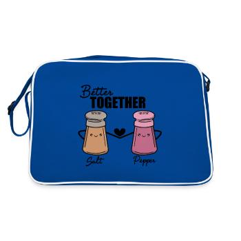 Salz Pfeffer - Retro Tasche - Blau/Weiß - Hinten