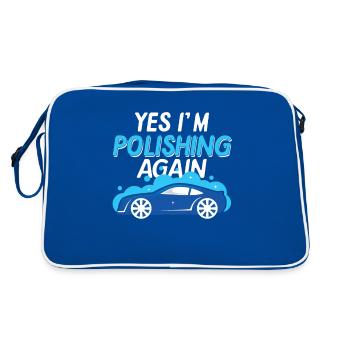 Vehicle Care Detailer Detailing Polishing Washing - Retro Bag - blue/white - Back