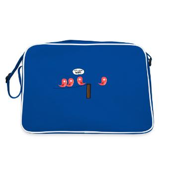 Oiseaux Wifi - Oiseaux Wi-Fi - Sac Retro - bleu/blanc - Dos