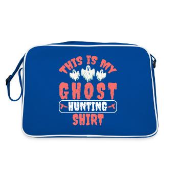 Ghost Hunting Ghosts Hunts Paranormal Investigator - Retro Bag - blue/white - Back