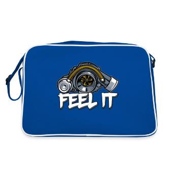 Turbocompresseur Tuner Moteur Tuning Voiture de sport - Sac Retro - bleu/blanc - Dos