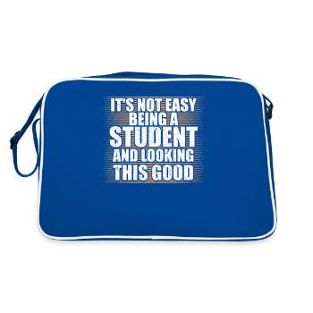 Étudiant étudiant Université Université - Sac Retro - bleu/blanc - Dos