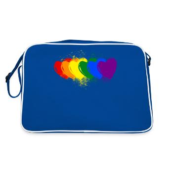 Gay gay LGBT - Retro Bag - blue/white - Back