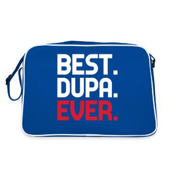 Dupa Polnisch Polen Polska Best Dupa Ever Spruch - Retro Tasche - Blau/Weiß - Hinten