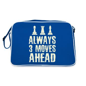 Le joueur d'échecs avance toujours 3 Amant d'échecs - Sac Retro - bleu/blanc - Dos