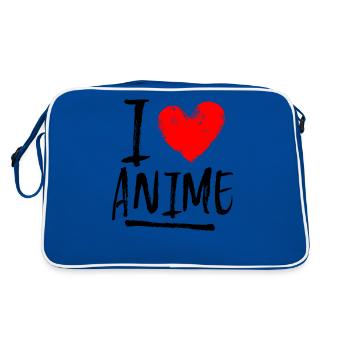 I love anime - Retro Bag - blue/white - Back