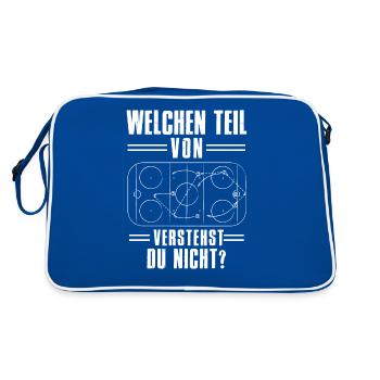 Quelle partie de tu ne comprends pas le hockey - Sac Retro - bleu/blanc - Dos