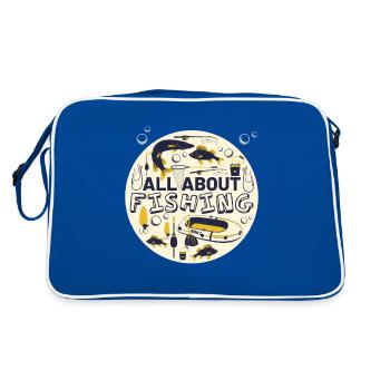 All about fishing - Retro Bag - blue/white - Back