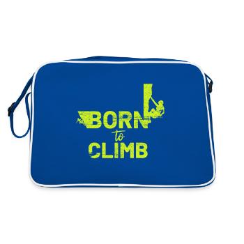 Né pour grimper - Sac Retro - bleu/blanc - Dos