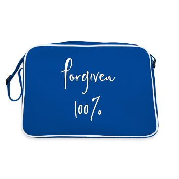Christian Design - Forgiven Hundred Percent - Retro Bag - blue/white - Back