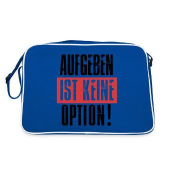 Abandonner n'est pas une option - Sac Retro - bleu/blanc - Dos
