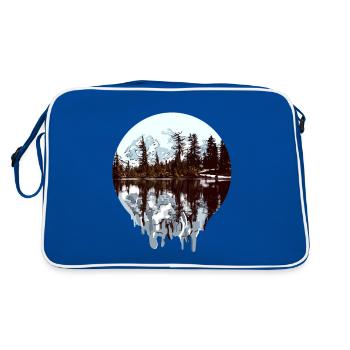 Nature - Alaska - Désert - Sac Retro - bleu/blanc - Dos