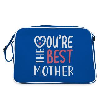YOU RE THE BEST MOTHER - Sac Retro - bleu/blanc - Dos