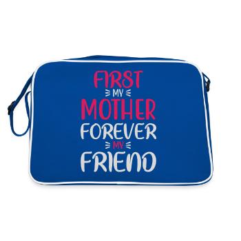 PREMIÈRE MA MÈRE POUR TOUJOURS MON AMI - Sac Retro - bleu/blanc - Dos