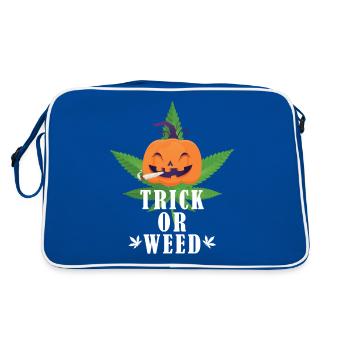 Cannabis de Cannabis Marijuana Halloween Trick or Weed - Sac Retro - bleu/blanc - Dos