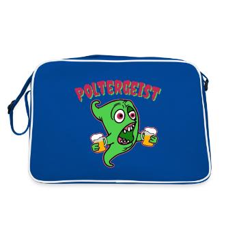 Polterer, wedding shower, bachelor, present - Retro Bag - blue/white - Back