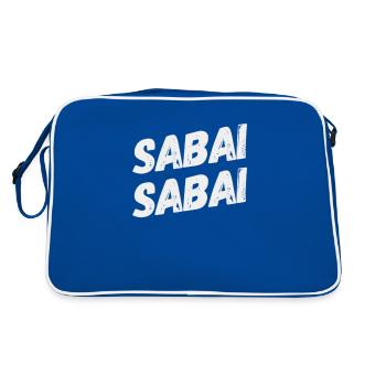 Sabai Sabai - Thailand - Retro Tasche - Blau/Weiß - Hinten