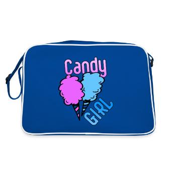 Candy Girl Cotton Candy - Retro Bag - blue/white - Back