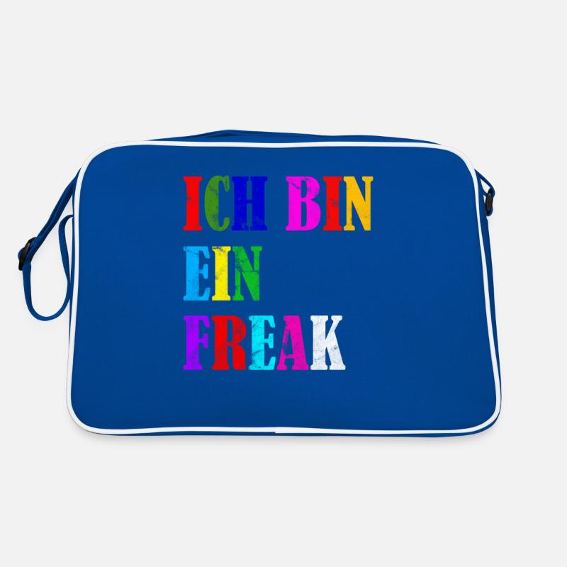 ICH BIN EIN FREAK Retro Tasche