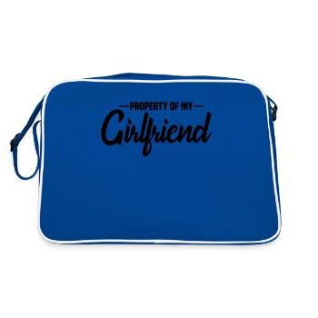 Propriété de ma copine - Sac Retro - bleu/blanc - Dos