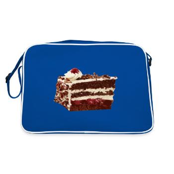 Gâteau Forêt-Noire Cerise Gâteau Costume Carnaval - Sac Retro - bleu/blanc - Dos