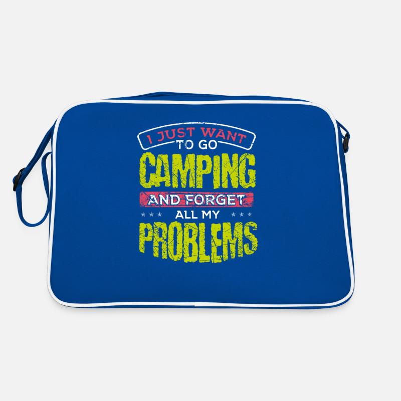 Camper Geschenkidee will nur Camping gehen und Retro Tasche