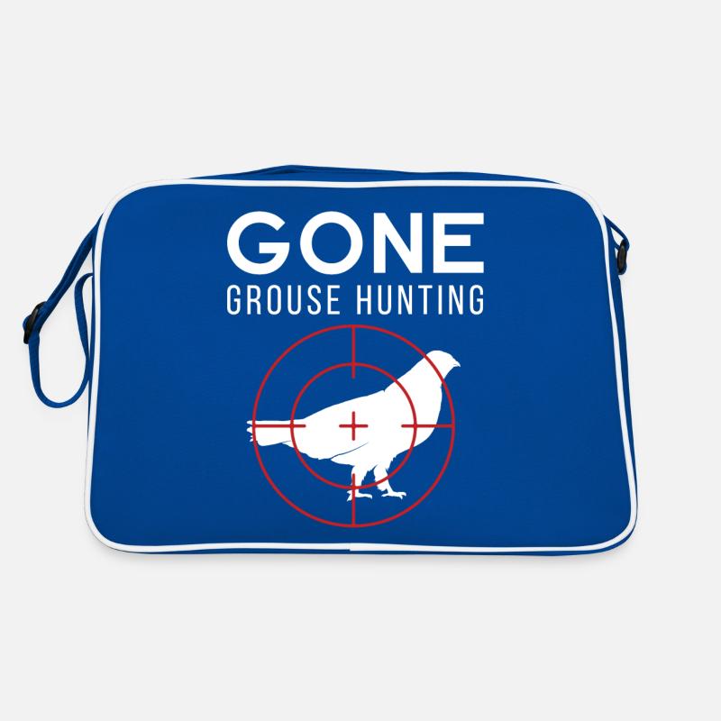 Hunter Gift Gone Grouse Hunting Grafik Retro Tasche