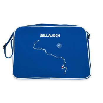 Sella Pass, italien Passo Sella Serpentine - Sac Retro - bleu/blanc - Dos