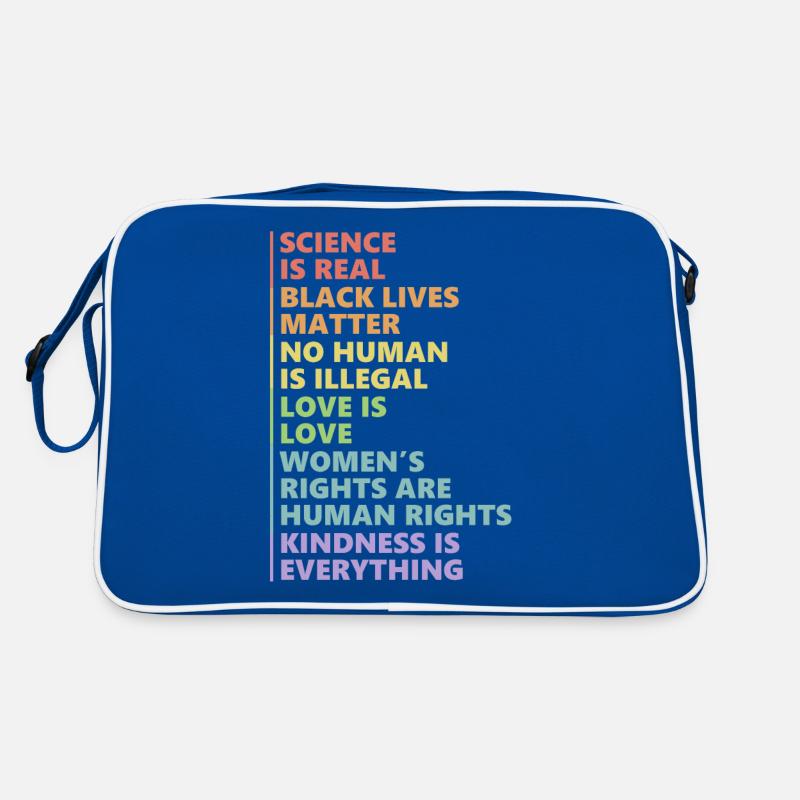 Kindness is EVERYTHING Science is Real Retro Tasche